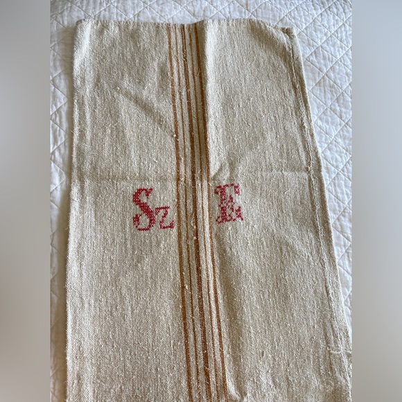 Vintage European Linen Grain Sack - Picture 1 of 9